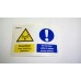 BOWMAN VEHICLE ANTENNA RADIATION WARNING DECAL 